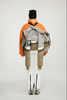 Women's Soft Touch Contrast Down Jacket na may Nakatagong Hood at Mga Detalye ng Pagbuburda
