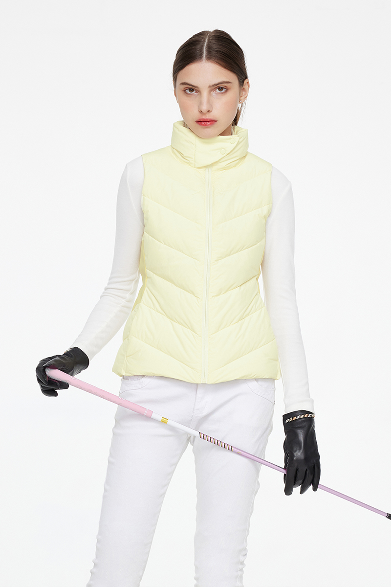 Mulierum Quilted Vestis, EXERCITATIO Sta Collarem leve Vestis