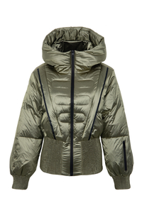 Frauen mit Kapuze mit Kapuze mit Kapuze -Down -Jacke im Winter warme Pufferjacke verdicken