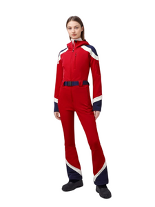 Outdoor Sports Hooded Fleece Windproof Waterproof Slim Fit One-Piece Ski Suit