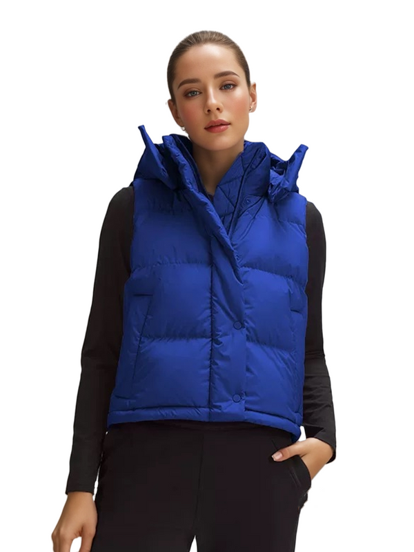Gilet court en duvet pour femme