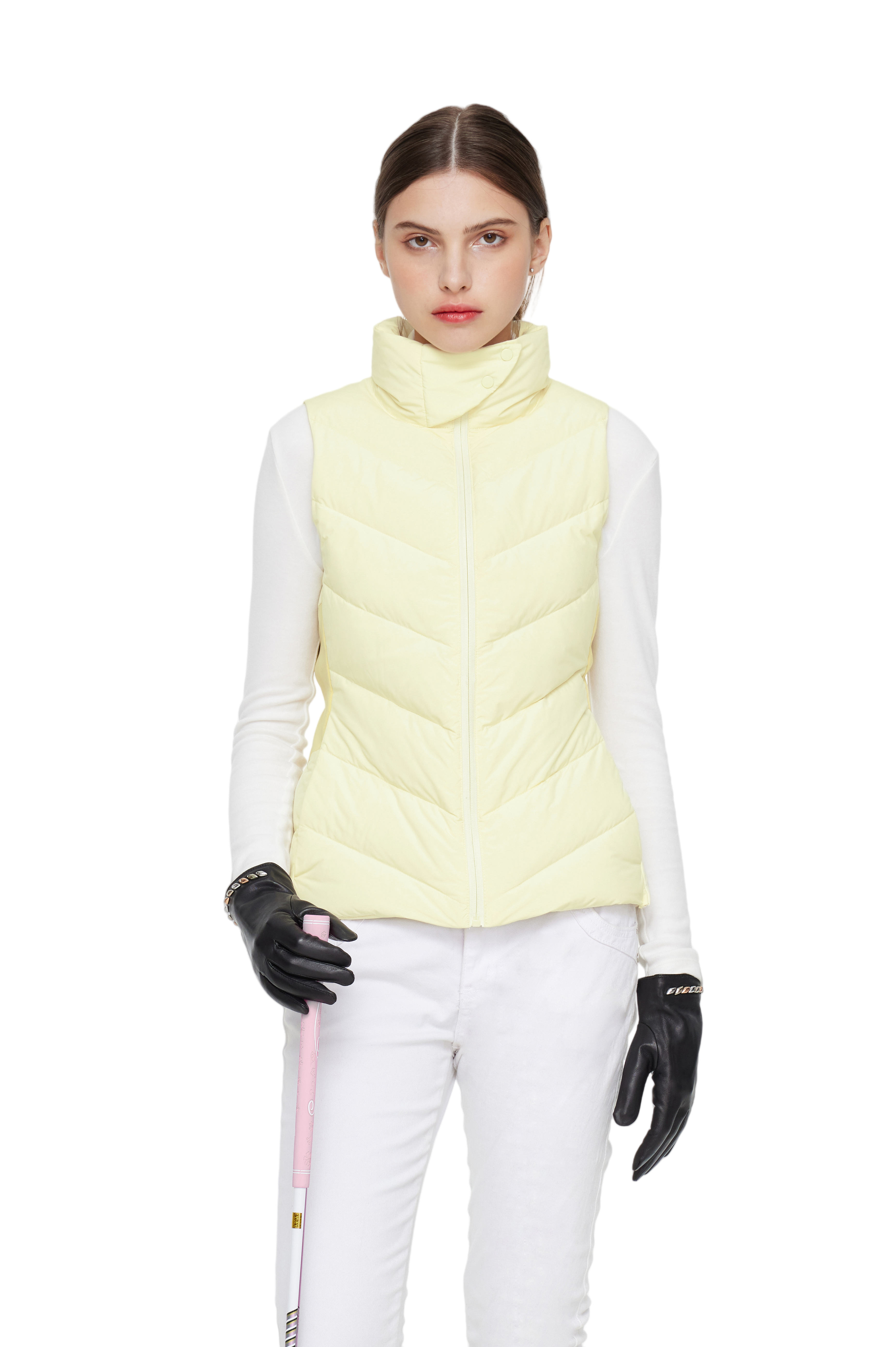 Mulierum Quilted Vestis, EXERCITATIO Sta Collarem leve Vestis