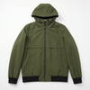 Chaqueta Bomber con Capucha 2 en 1 para Hombre - Babero con Capucha con Cremallera Desmontable, Abrigo Bomber Informal para Exteriores de poli&eacute;ster Totalmente Impermeable