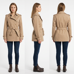 Unisex Mid Structure Trench Coat – irrotettavat hihat, vett&auml; hylkiv&auml;, kevyt kev&auml;ttakki